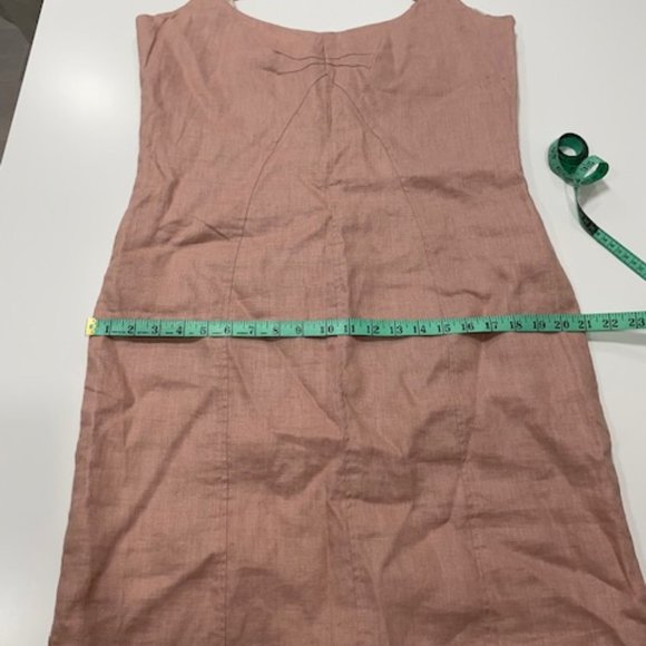 BIANCA NYGARD | Soft Pink 100% Linen Fully Lined Dress ~ BNWOT ~ Size 14 - Picture 9 of 16